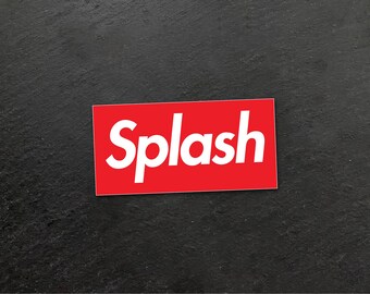 Splash Basketball NBA Sticker (Vinyl, Durable, Thick, UV Protective, Weather Resistant)