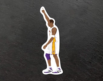 Kobe 81 Points Tribute Los Angeles Lakers NBA Basketball Sticker (Vinyl, Durable, Weather Resistant)