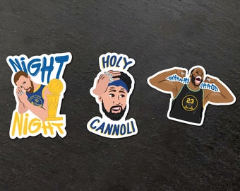 Steph Klay Dray Dynasty Sticker Bundle (3 Stickers) Stephen Curry, Klay Thompson, Draymond Green, Warriors NBA Basketball Sticker