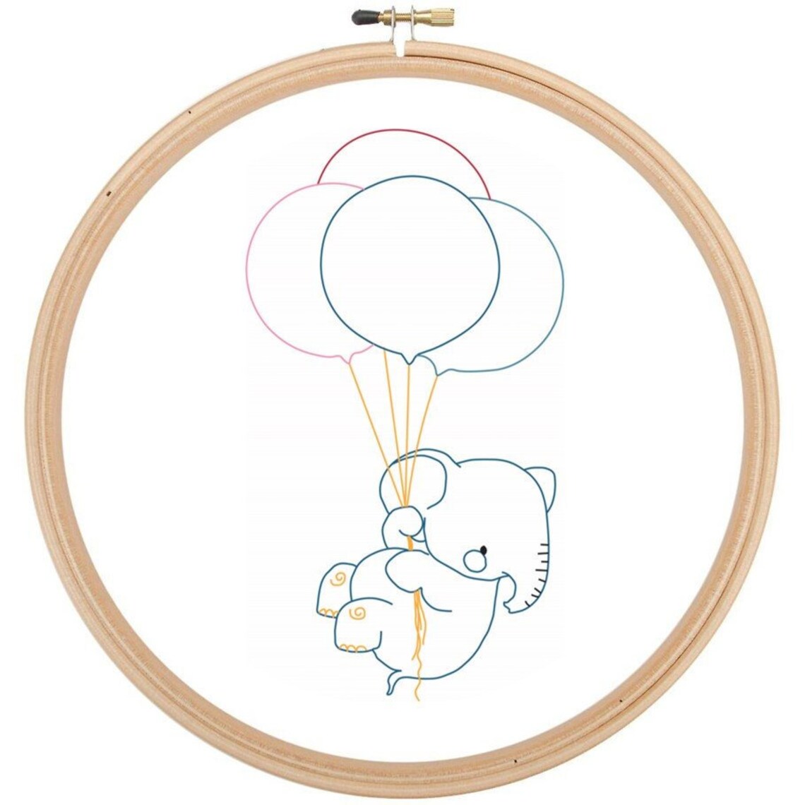 Elephant Hand Embroidery Kit Animal Embroidery Hoop Art Etsy Australia