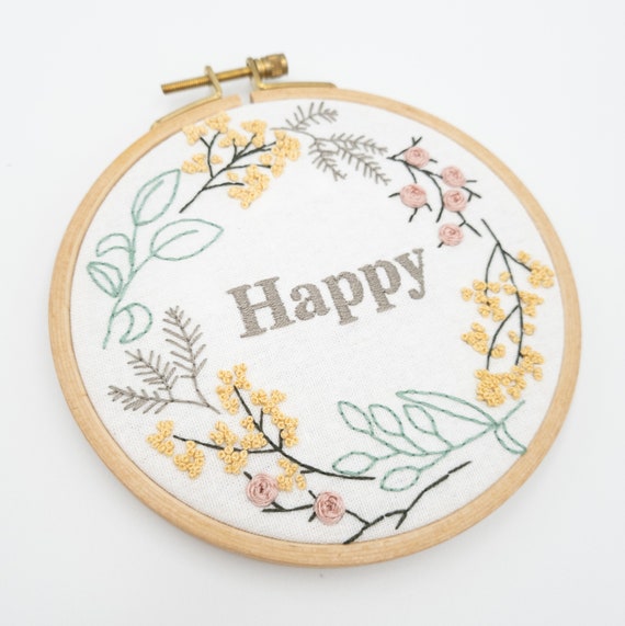 Botanical embroidery Kit