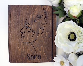 Astrology Journal for Women Custom-Personalized Zodiac Sign Journal-Hardcover Spiral Notebook-Refillable Journal Blank Pages-Book of Shadows