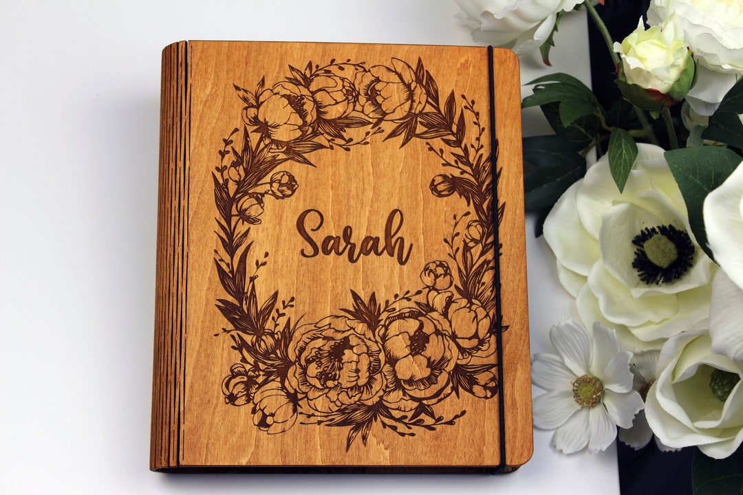 Personalized Journal for Women-custom Wooden Notebook-hardcover Journal ...