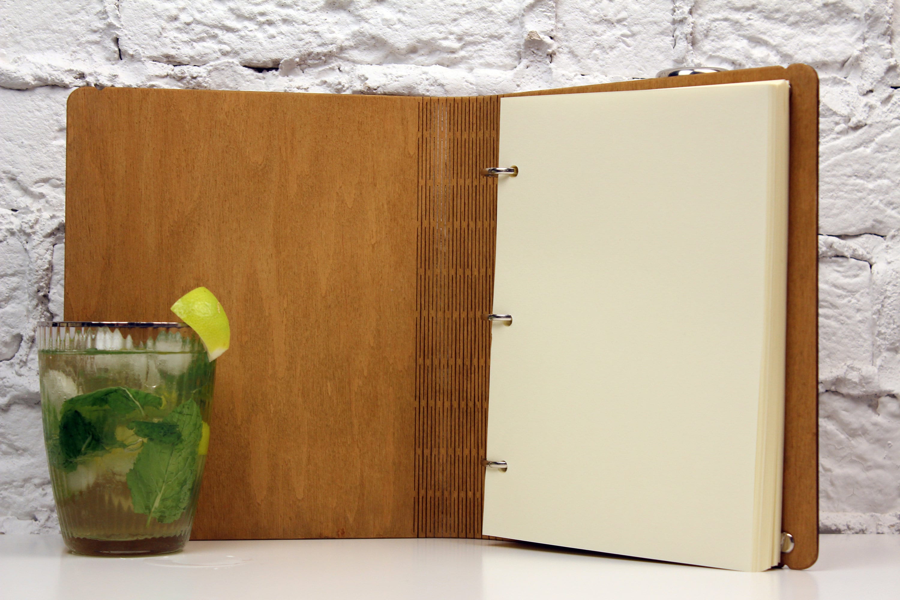 Bartender Notebook Custom Cocktail Recipe Book-wooden Bar Book-hardcover Recipe Book ...