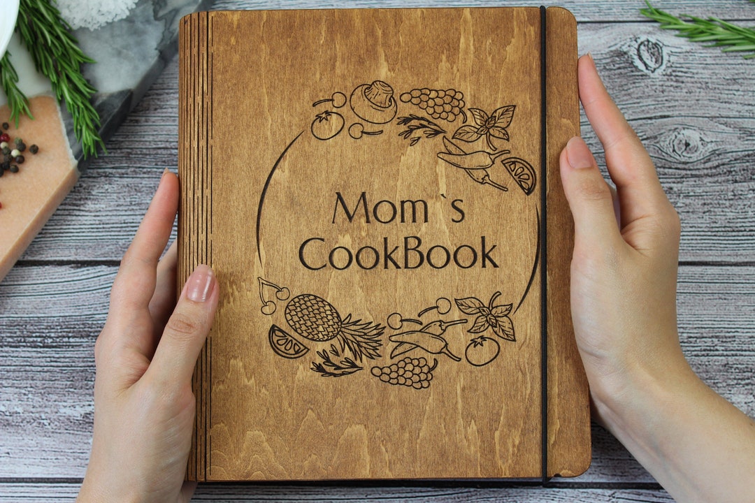 Wood Recipe Book-personalized Recipe Book-family Cookbook-recipe Binder