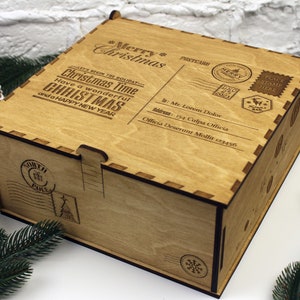 Personalized Christmas Eve Box for kids-Santa Mail-North Pole Shipping-Official Delivery from Santa Claus-Santa Box-North Pole Mail Present