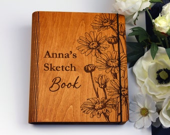 Personalized Journal for Women-Hardcover Spiral Notebook-Custom Artist Sketchbook-Refillable Journal Blank Pages-Book of Shadows Witchcraft