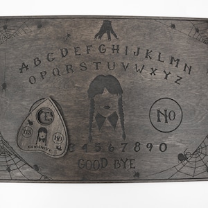 Spirit Ouija Brett mit Planchette-Holz sprechendes Brettspiel-Brettspiele-Hexen Dekor-Wiccan Geschenke-Occult Spielbrett-Einzigartiges Weihnachtsgeschenk