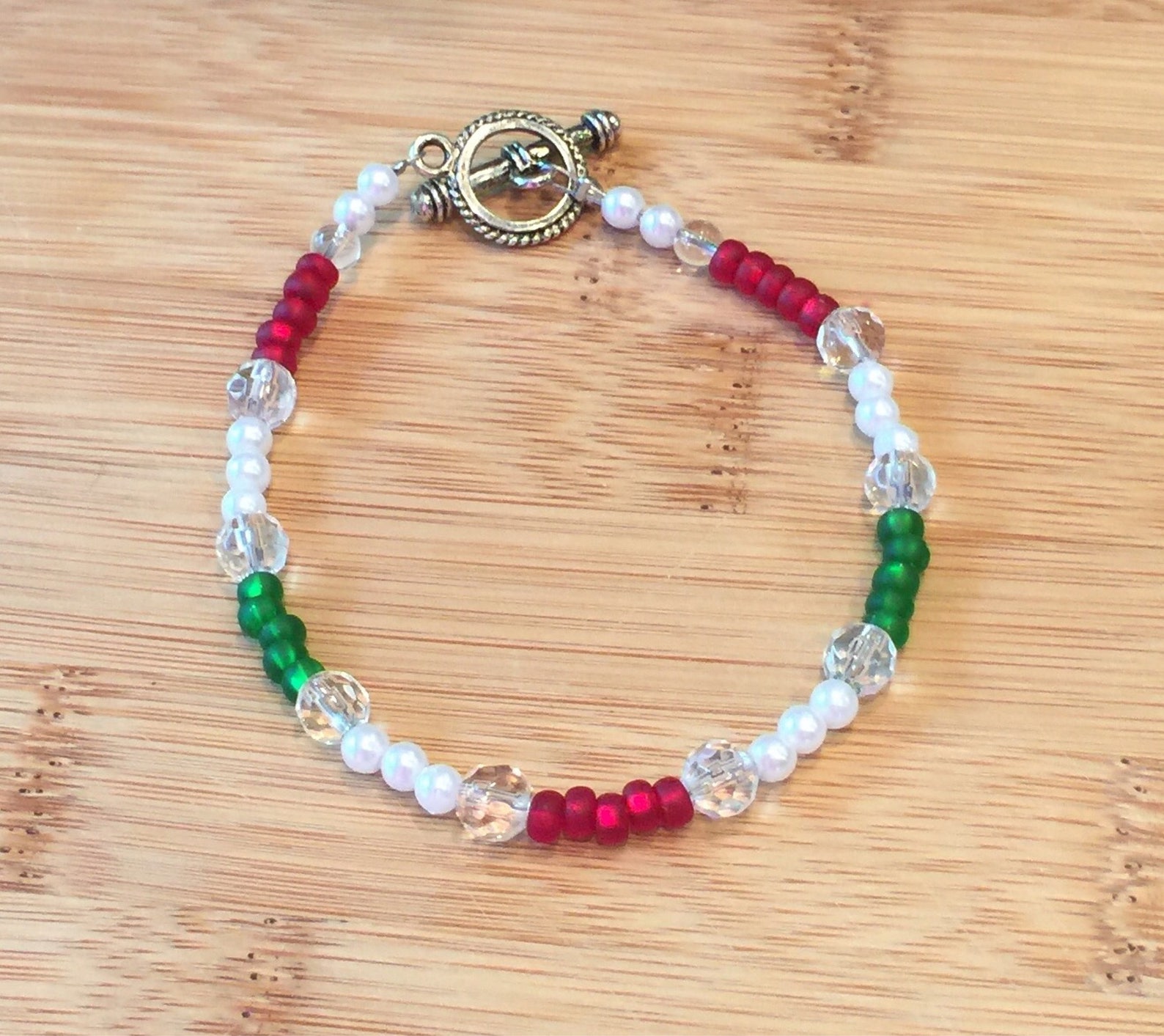 Beaded Bracelets Christmas Beaded Bracelet Holiday Beaded Bracelet