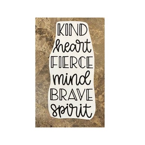 Motivational Car Decal - Bumper Stickers - Sticker - Permanent Vinyl - Car Decal - Other Colors Available - Standards - Kind - Brave - Smart