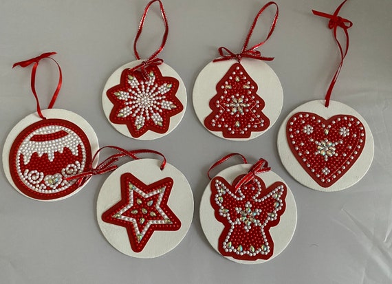 Ornaments Diamond Art Christmas Ornaments Wood Holidays Gifts -  Denmark