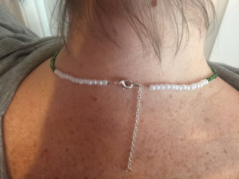 Bracelet /& Necklace Silver Charms Beaded Necklaces Holiday Necklace Bracelet Necklace Set Beaded Necklace Christmas Necklace