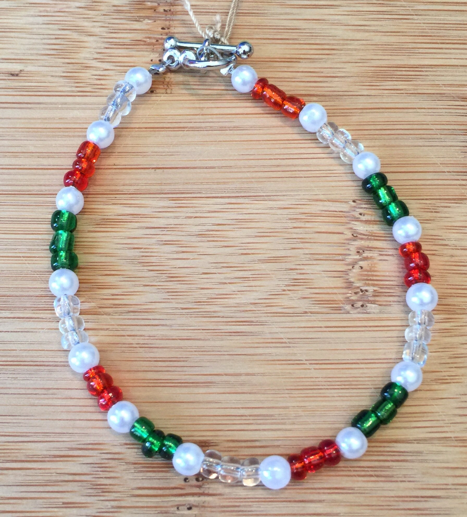 Beaded Bracelets Christmas Beaded Bracelet Holiday Beaded Bracelet