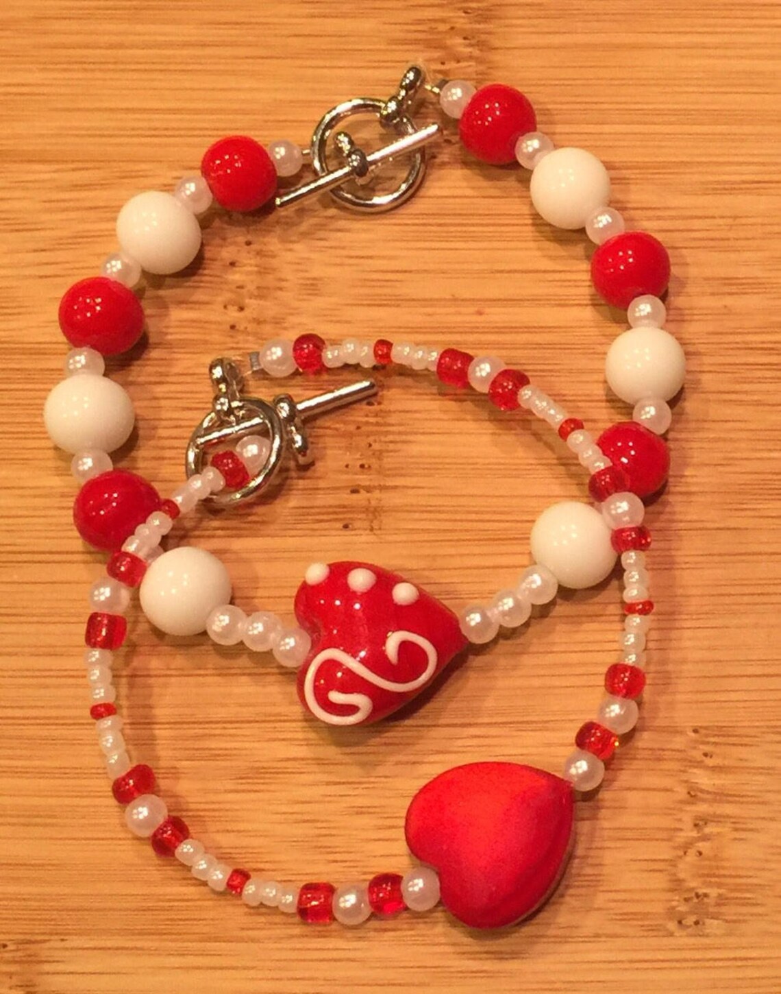 Beaded Bracelet Valentine's Day Gifts Beaded Bracelets Etsy