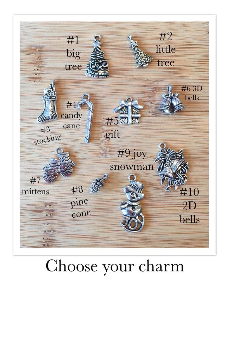 Bracelet /& Necklace Silver Charms Beaded Necklaces Holiday Necklace Bracelet Necklace Set Beaded Necklace Christmas Necklace