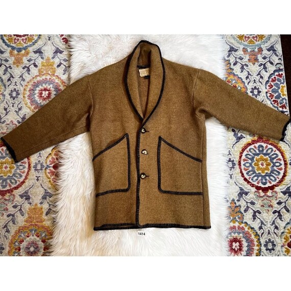 Vintage Womens Western Coat Jacket Med Brown Pock… - image 1