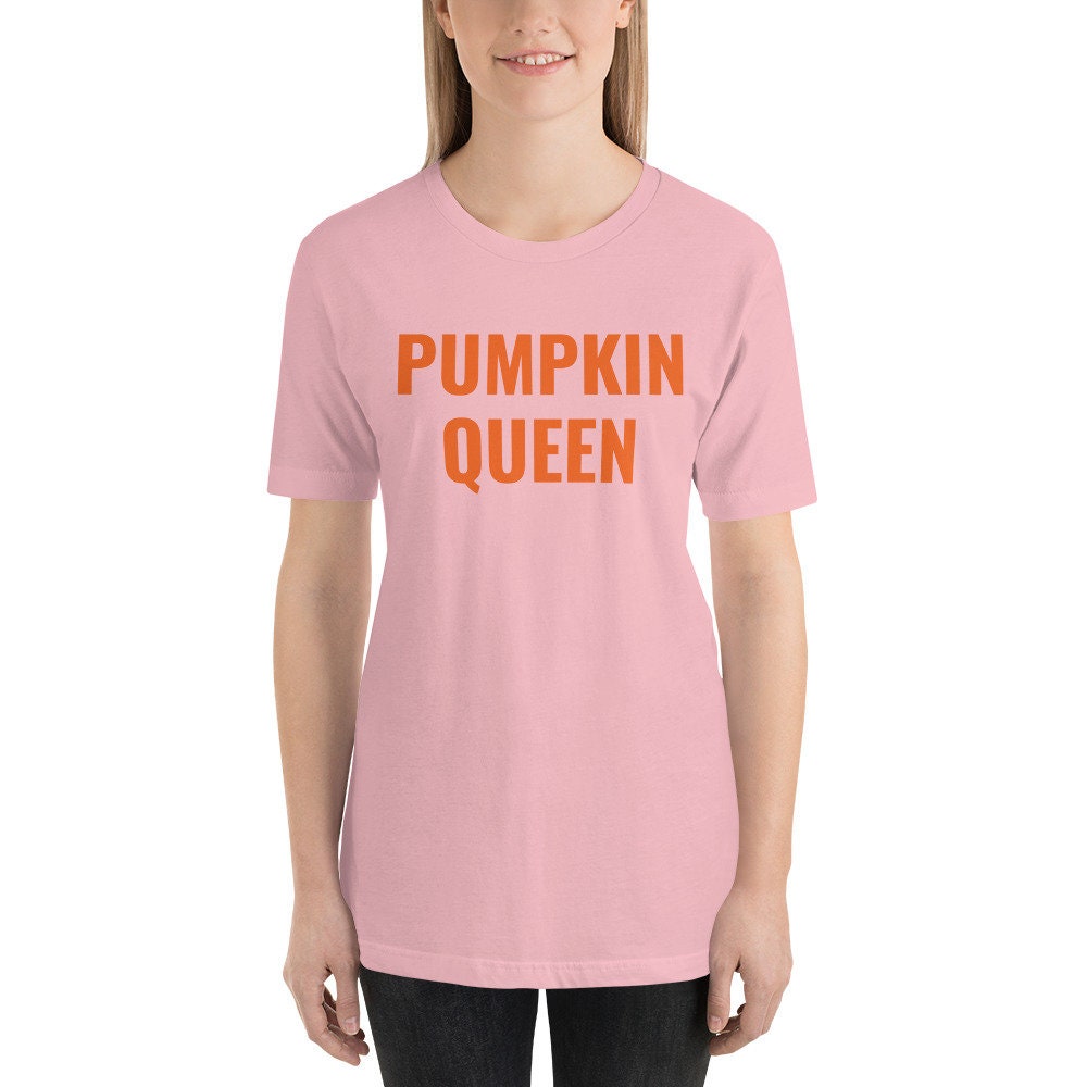Discover Pumpkin Queen Pink Soft Bell Canvas Fall Halloween Orange Shirt Unisex T-shirt