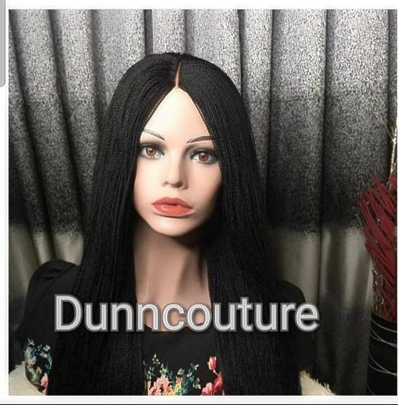 Ready to Ship handtied Lace Closure Braided Wigglueless Wig Etsy