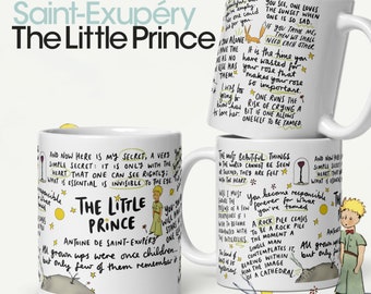 The Little Prince Quotes Mug, Antoine de Saint-Exupéry, Wordie Mug Collection