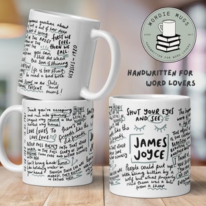 James Joyce Quotes Mug, Wordie Mug Collection