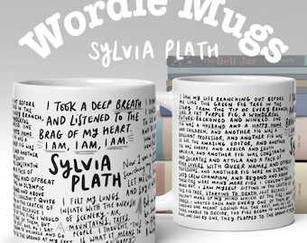 Sylvia Plath Quotes Mug, Wordie Mug Collection