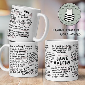 Jane Austen Mug, Wordie Mug Collection