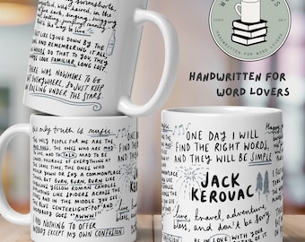 Jack Kerouac Quotes Mug, Wordie Mug Collection
