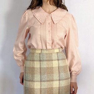Vintage Peter Pan Collar Blouse 1970s