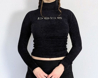 Vintage Y2K Bebe Terrycloth Turtleneck