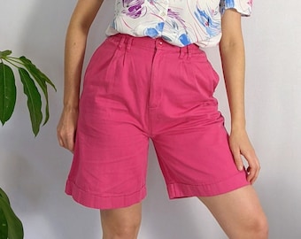 Vintage High Waist Pink Shorts 1990s Spalding