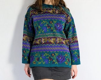 Vintage Floral Sweater 1990s Marella