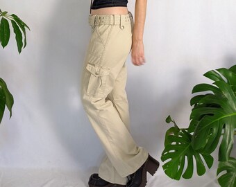Vintage Mid Rise DKNY Cargo Pants Y2K