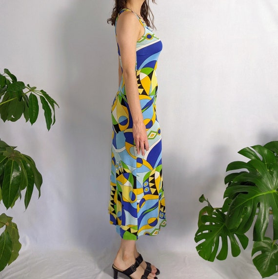 Vintage Funky Miro Body-con Maxi Dress 1990s does… - image 2