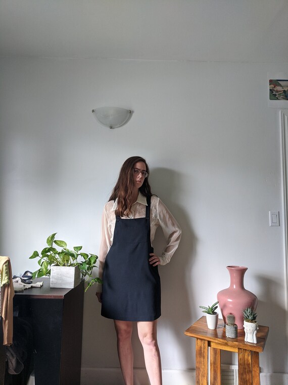 Navy Blue Pinafore