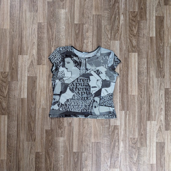 Vintage Vogue Pop Art T-Shirt 1990s - image 4