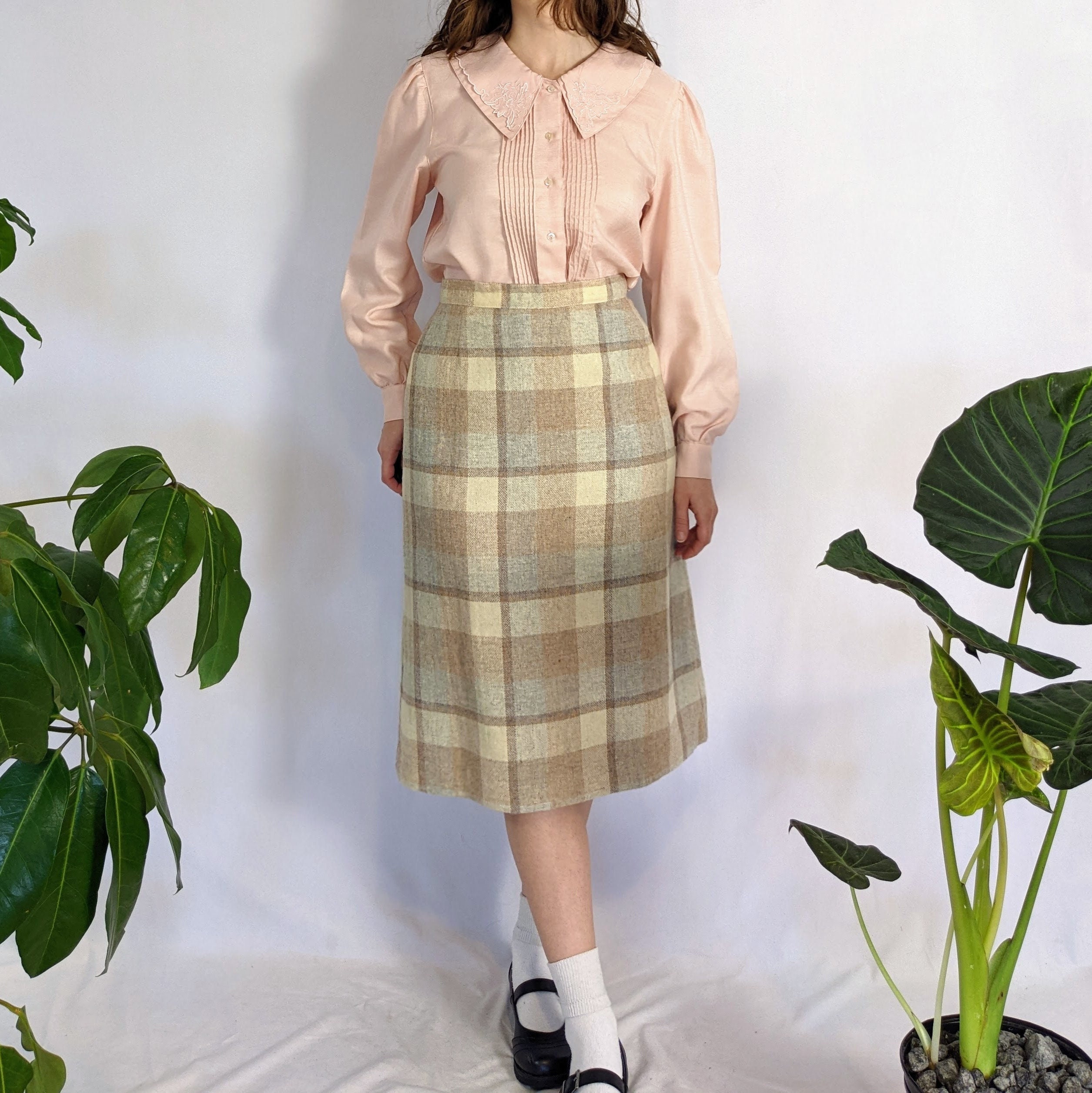 Vintage Peter Pan Collar Blouse 1970s