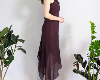Vintage Sparkly Burgundy Pointed Hem Evening Gown 1990s Melanie Lyne - Etsy Vintage Sparkly Burgundy Pointed Hem Evening Gown 1990s Melanie Lyne - Etsy