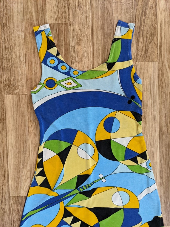 Vintage Funky Miro Body-con Maxi Dress 1990s does… - image 4