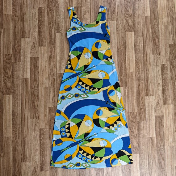 Vintage Funky Miro Body-con Maxi Dress 1990s does… - image 3