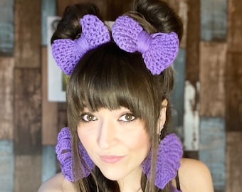 Crochet Bow Clip PDF Pattern – Peekabow Hair Accessory