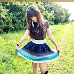 GEHAAKT PDF-PATROON The Easy as 1,2,3 Skirt - Dames alle maten, gehaakte damesrok, katoenen gehaakte rok, rokpatroon, digitale download