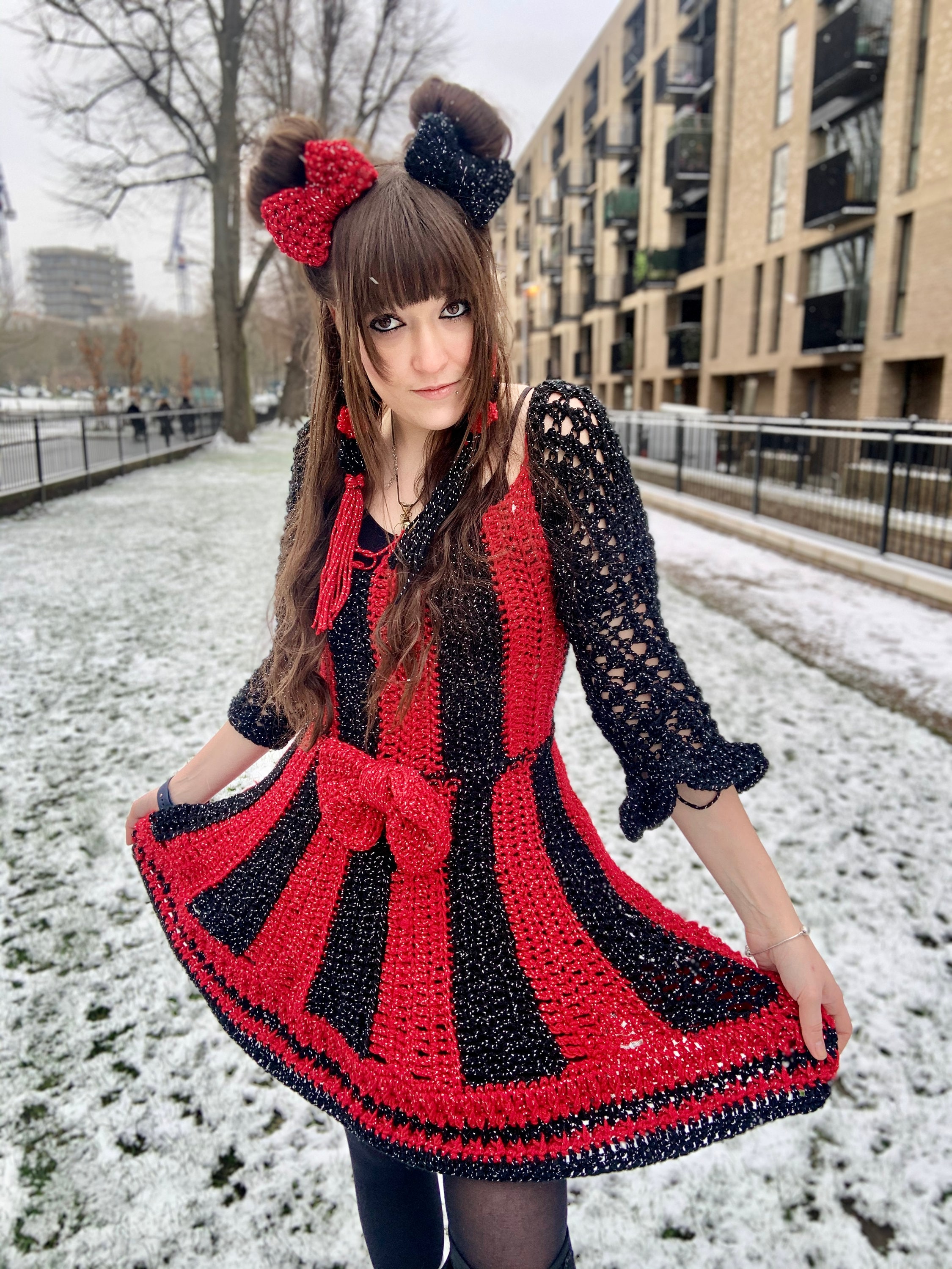 white christmas dresses Sassy Shortcake Callie Crochet Dress