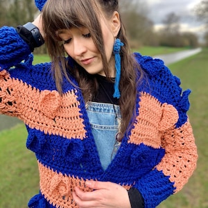 CROCHET PDF PATTERN The LoveBug Cardigan, Easy Shrug Pattern, Ladies Chunky Crochet, Boho Crochet, Crochet Sweater Bulky, Valentines