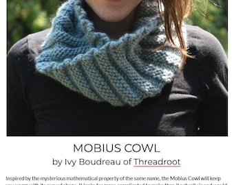 Mobius Cowl Knitting Pattern | Easy Scarf Knit (PDF Pattern)