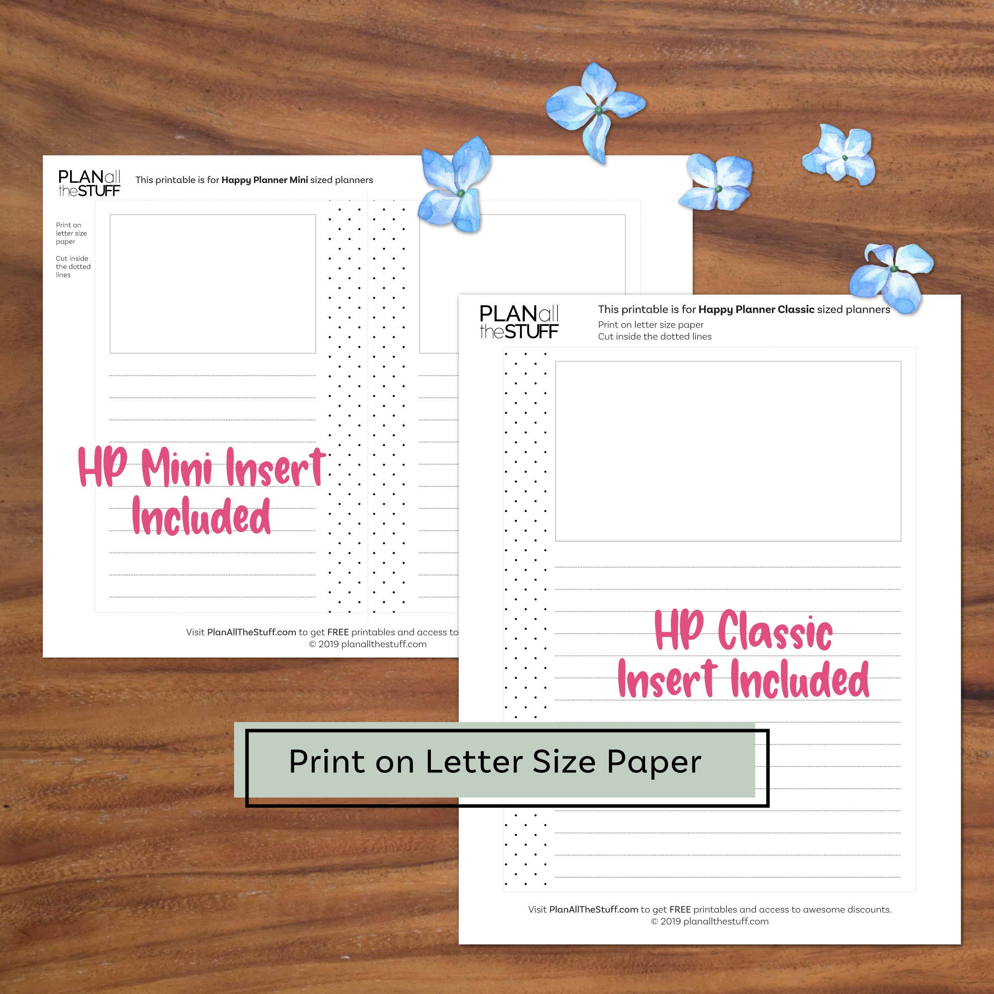 Lined Paper Printable for Happy Planner Printable Note Paper Etsy