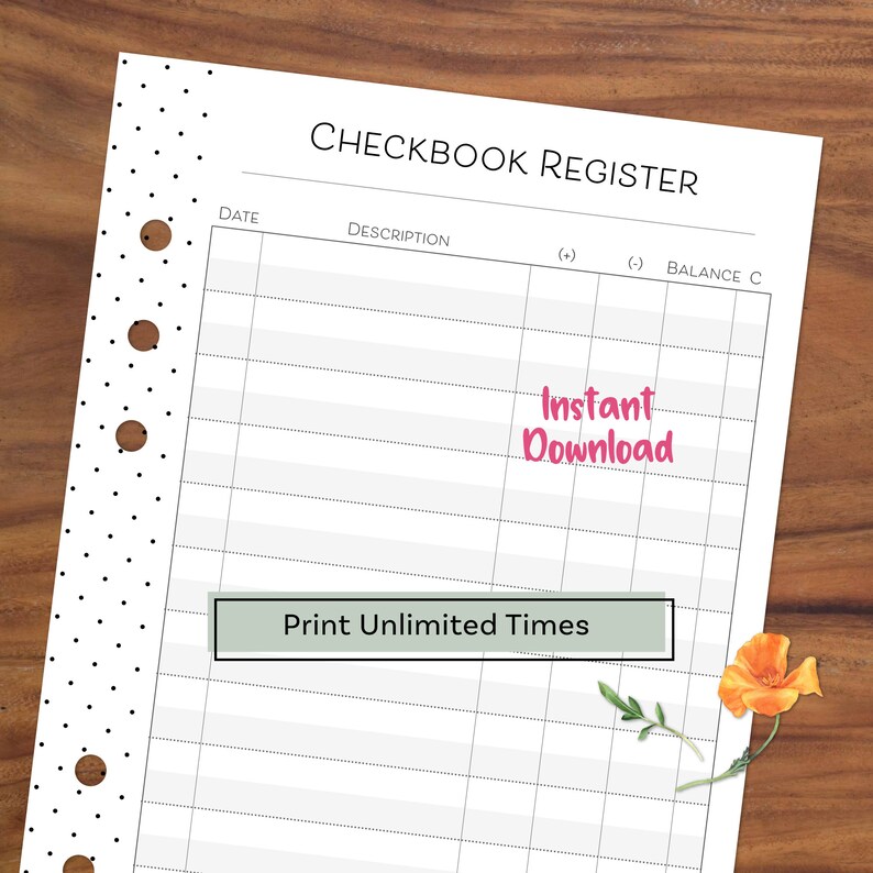 checkbook register for mac
