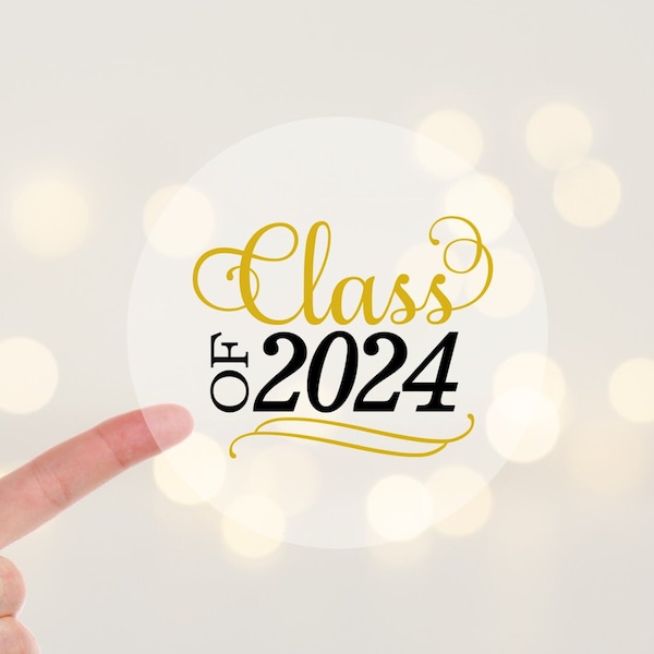 2024 Graduation Envelope Seals Labels Stickers, Large Round Graduation Stickers, Graduation Announcement Stickers