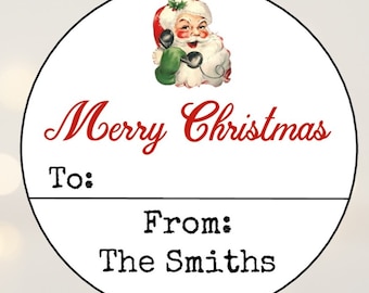 Merry Christmas Gift Labels, Holiday Gift Labels, Christmas Gift Tags, Christmas Gift Stickers