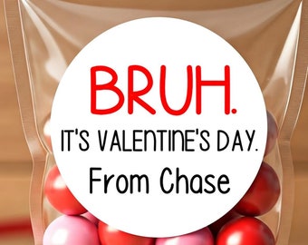 Valentinstag Aufkleber im Klassenzimmer, Valentinstag Aufkleber für Bruh, Valentinstag Aufkleber für die Schule, Valentinstag Aufkleber Bruh