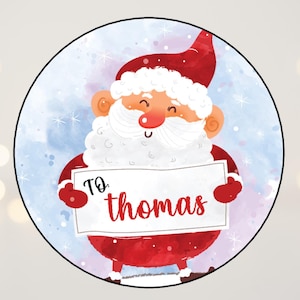 From Santa Christmas Gift Label, Christmas Gift Tags, Christmas Gift Stickers, From Santa Stickers